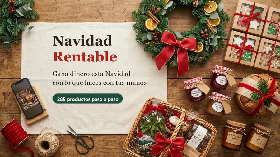 Primera pantalla de la página de ventas de Navidad Rentable para el cliente final